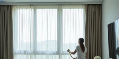 Delicate sheer drape cleaning bridges Matty Curtain Cleaning